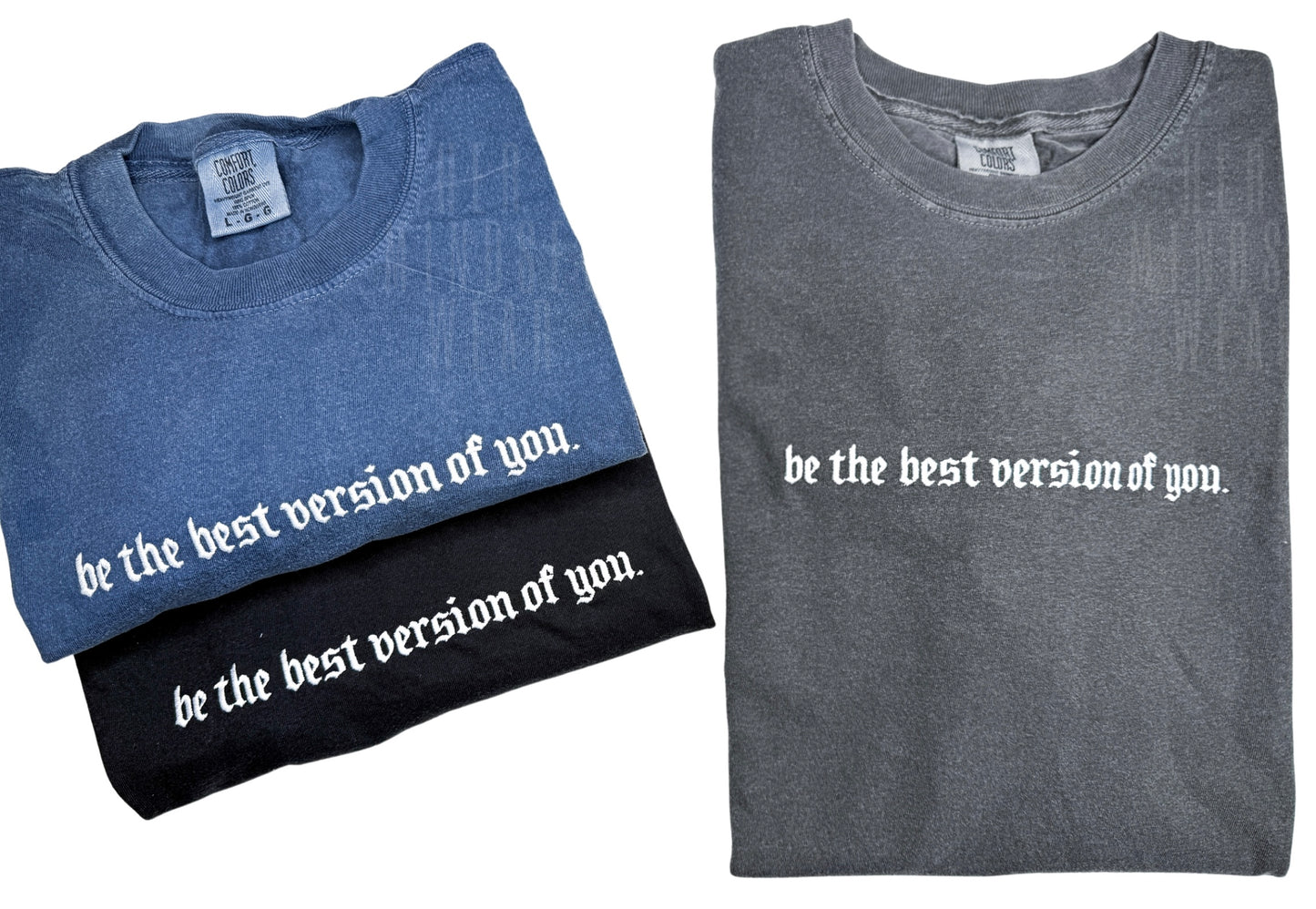 Be the best version of you - Embroidery  Unisex Adult Tee  - 3 Colors